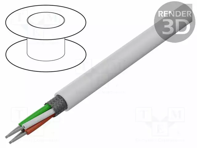 JOHTO - 4X24AWG - CU - PTFE - VALKOINEN - -65÷200°C - 600V - CPR: ECA - Lämmönkestävät kaapelit - 83348E.009500 - 1