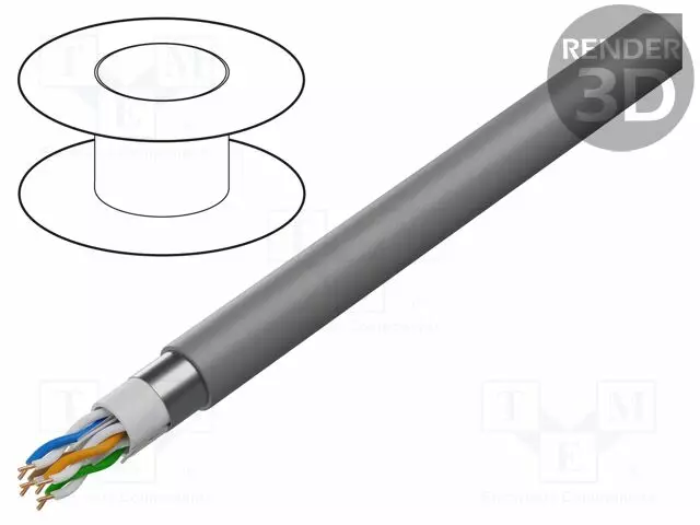 JOHTO - F/UTP - 4X2X23AWG - TEOLLISUUS-ETHERNET,ULKOKÄYTTÖÖN - 6 - Teollisuuden Ethernet-kaapelit - 7953A.0081000 - 1