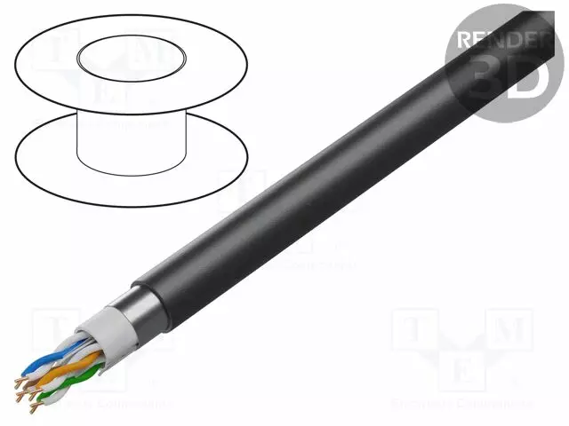 JOHTO - F/UTP - 4X2X23AWG - TEOLLISUUS-ETHERNET,ULKOKÄYTTÖÖN - 6 - Teollisuuden Ethernet-kaapelit - 7953A.0101000 - 1