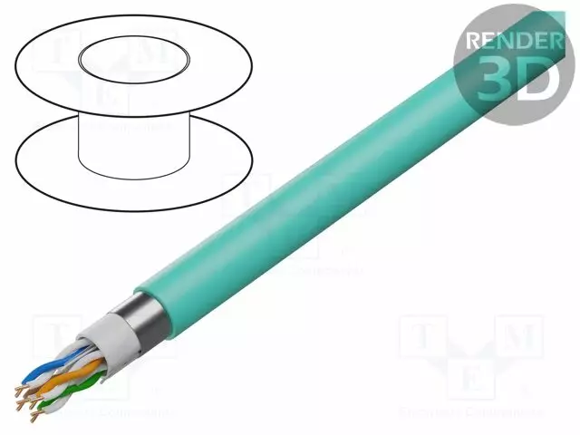 JOHTO - F/UTP - 4X2X23AWG - TEOLLISUUS-ETHERNET,ULKOKÄYTTÖÖN - 6 - Teollisuuden Ethernet-kaapelit - 7953A.1NH1000 - 1
