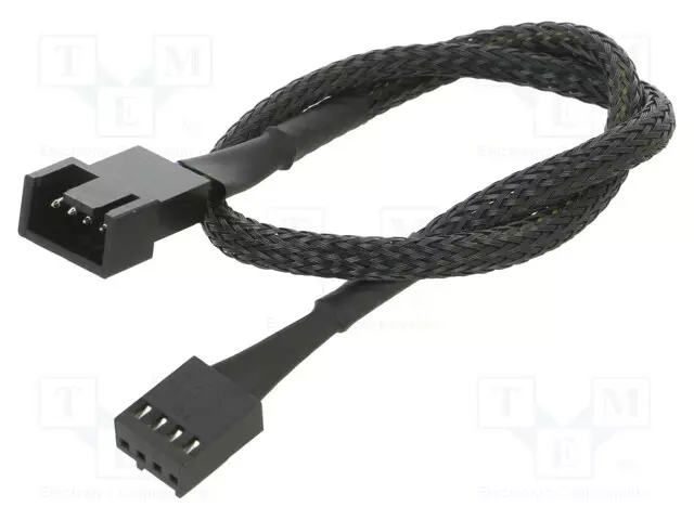 JOHTO: TUULETTIMIEN VIRTAJOHTO - PISTOKE: SUORA - 0,3M - JATKOJOHTO - Tuulettimien virtajohdot - AK-CBFA01-30 - 1