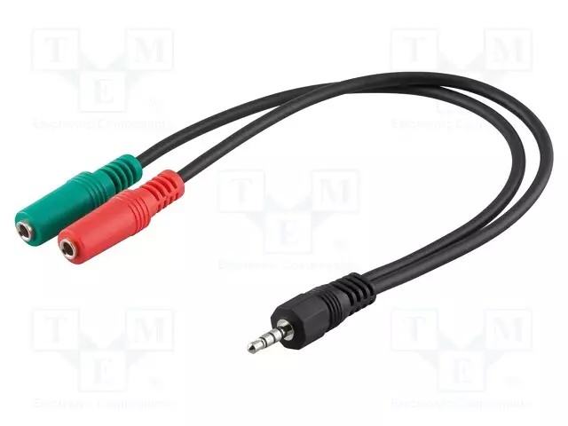 KAAPELI - 0,3M - MUSTA - Muut audio-videokaapelit - AVK-417-0030 - 1