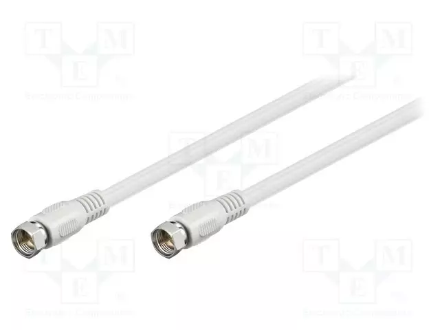 KAAPELI - 7,5M - F PISTOKE,MOLEMMIN PUOLIN - SUOJATTU JOHTO - 75OHM - Antennijohdot - BKF-0750 - 1