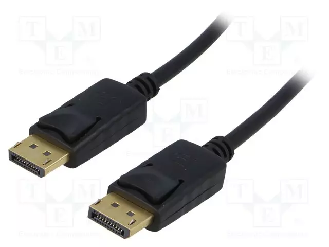 KAAPELI - DISPLAYPORT-PISTOKE,MOLEMMIN PUOLIN - DISPLAYPORT 1.2 - HDMI, DVI, DisplayPort johdot - AK-AV-10 - 1