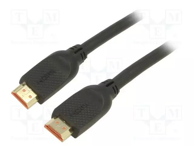 KAAPELI - HDMI-PISTOKE,MOLEMMIN PUOLIN - PVC - HDMI 2.0 - 3M - MUSTA - HDMI, DVI, DisplayPort johdot - CG517-3.0 - 1