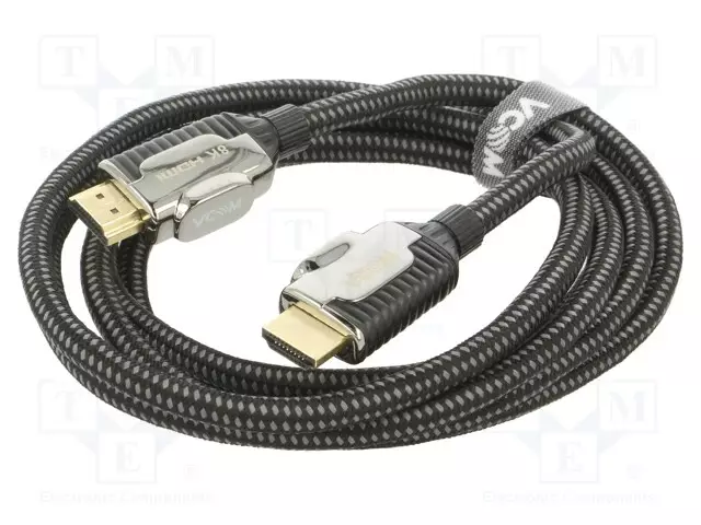 KAAPELI - HDMI-PISTOKE,MOLEMMIN PUOLIN - PVC - TEKSTIILI - 3M - MUSTA - HDMI, DVI, DisplayPort johdot - CG864-3.0 - 1