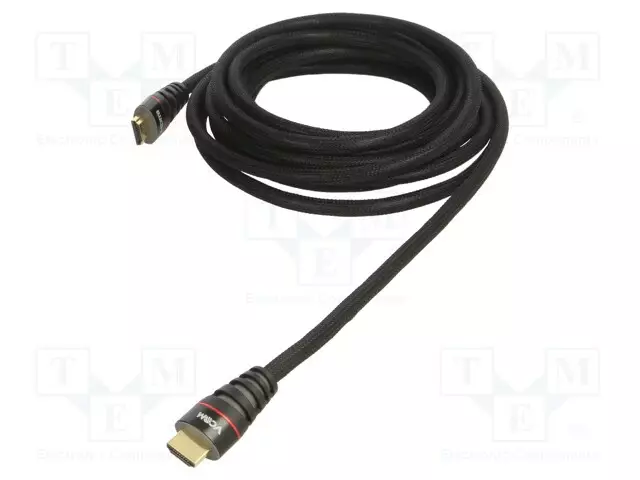 KAAPELI - HDMI-PISTOKE,MOLEMMIN PUOLIN - PVC - TEKSTIILI - HDMI 1.4 - HDMI, DVI, DisplayPort johdot - CG526-B-5.0 - 1