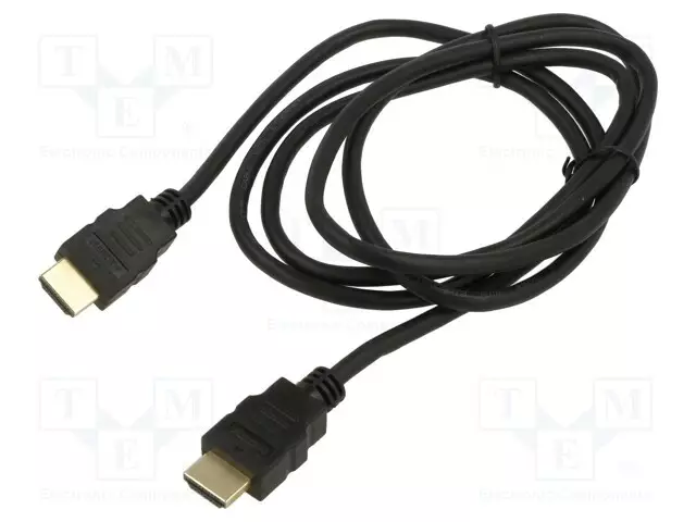 KAAPELI - HDMI-PISTOKE,MOLEMMIN PUOLIN - 1,5M - MUSTA - 30AWG - HDMI, DVI, DisplayPort johdot - ART-AL-10 - 1