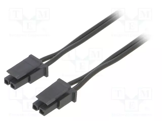 KAAPELI - NAARAS - PIN: 2 - 0,2M - 4A - ERISTYS: PVC - VÄRI: MUSTA-PUNAINEN - Moninapakaapelisarjat - KABX-2PFF0-L200 - 1