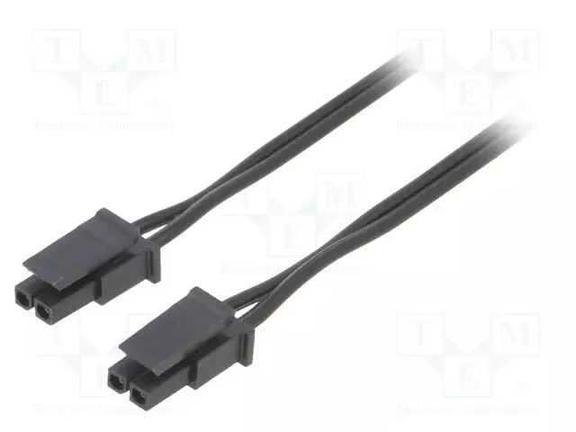 KAAPELI - NAARAS - PIN: 2 - 0,4M - 4A - ERISTYS: PVC - VÄRI: MUSTA-PUNAINEN - Moninapakaapelisarjat - KABX-2PFF0-L400 - 1