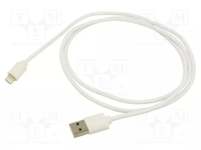 KAAPELI - USB 2.0 - APPLE LIGHTNING-PISTOKE,USB A PISTOKE - 1M - USB kaapelit ja adapterit - AK-USB-30 - 1