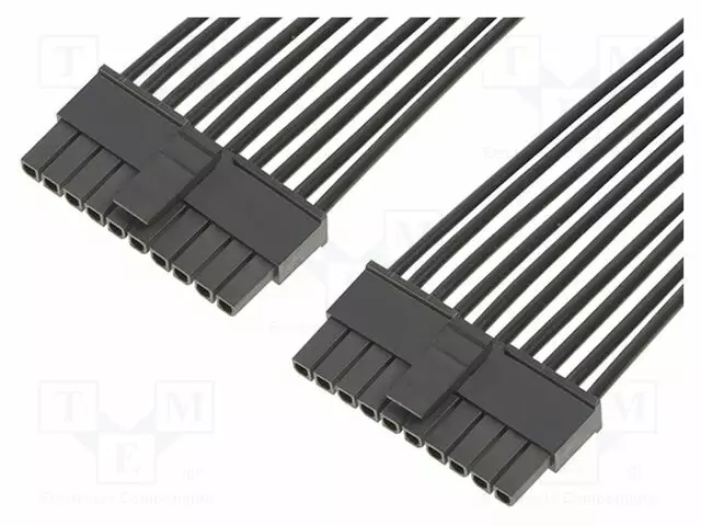 KAAPELI - NAARAS - PIN: 10 - 150MM - 8,5A - MUSTA - TINATTU - 18AWG - Moninapakaapelisarjat - 2147501101-MOL-0 - 1