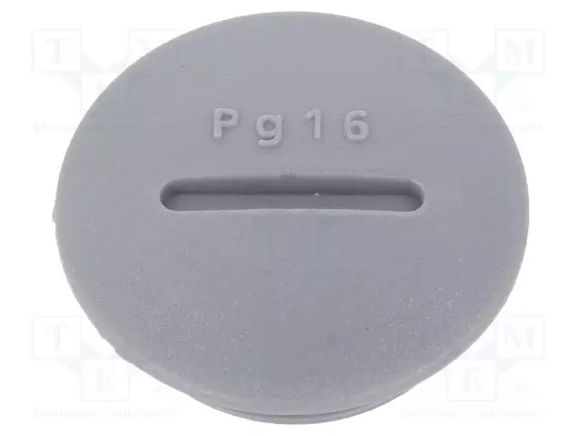 KANNE - PG16 - POLYAMIDI - TUMMANHARMAA - KIERRE: PG - 6MM - 10KPL - Läpivientikappaleiden tulpat - HPP16-SL080 - 1