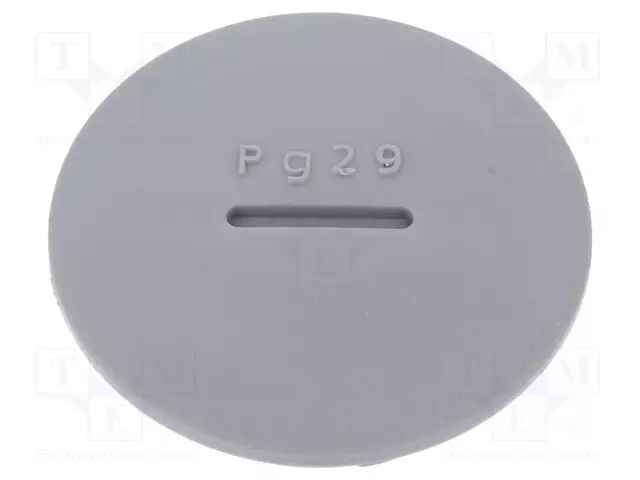 KANNE - PG29 - POLYAMIDI - TUMMANHARMAA - KIERRE: PG - 8MM - 10KPL - Läpivientikappaleiden tulpat - HPP29-SL080 - 1