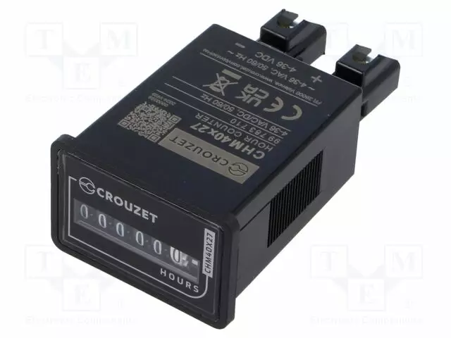 KÄYTTÖTUNTIMITTARI - MEKAANINEN 4÷36VAC - Digitaaliset ja mekaaniset laskurit - CROUZET-99783710 - 1