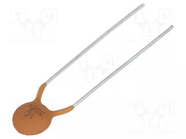 KERAAMINEN KONDENSAATTORI - 10PF - 500V - C0G (NP0) - ±10% - THT - 5MM - Keraamiset kondensaattorit - CC-10500 - 1