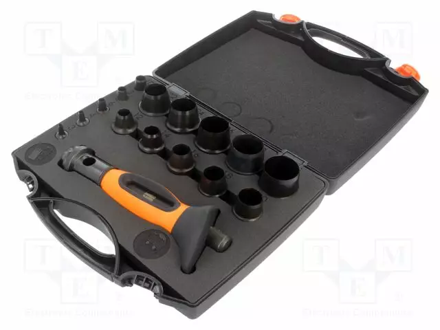 TOOLS SET: INTERCHANGEABLE WAD PUNCH - CASE - 16PCS. - Erikoiskäsityökalut - 400.003.030 - 1