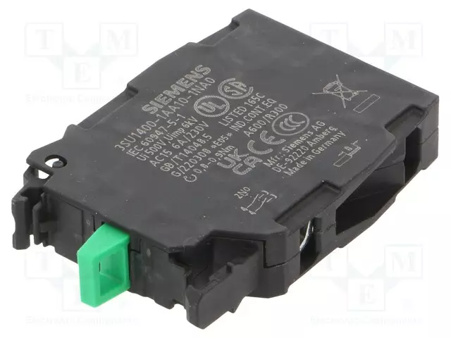 KOSKETINELEMENTTI - 22MM - RUUVIPURISTIMET - KOSKETTIMET: NO - Taulukytkimien lisävarusteet - 3SU1400-1AA10-1NA0 - 1