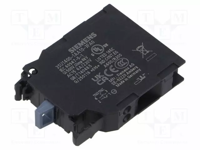 KOSKETINELEMENTTI - 22MM - 3SU1.5 - ETULEVYLLE - JOUSIPURISTIMET - Taulukytkimien lisävarusteet - 3SU1400-1AA10-3FA0 - 1