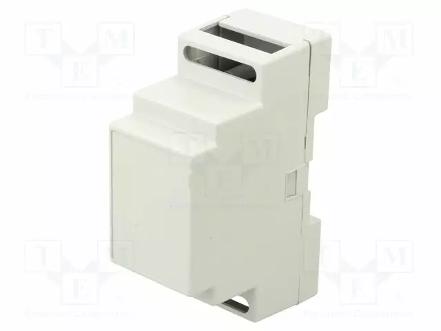KOTELO: DIN-KISKOLLE - Y: 88MM - X: 35MM - Z: 59MM - ABS - VAALEANHARMAA - DIN kiskokotelot - KM-74G-V0 - 1