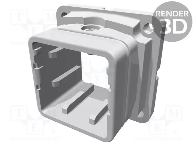 LIITINKOTELO: HDC - KOKO 3A - KAULUS (4 AUKKOA),PANEELIASENNETTAVA - HAN - HARTING liittimet - 11200030300 - 1