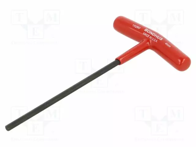 AVAIN: KUUSIOTAPPIAVAIN - HEX 4MM - KOK.PIT: 152MM - VARREN LAJI: T - Kuusiokolo- ja TORX avaimet - BONDHUS-15260 - 1