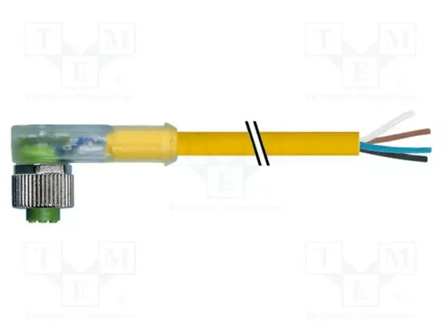 KAAPELI: ANTUREITA/AUTOMATIIKKAA VARTEN - M12 - PIN: 4 - KULMA - Teollisuus anturikaapelit - 7000-12421-0341000 - 1