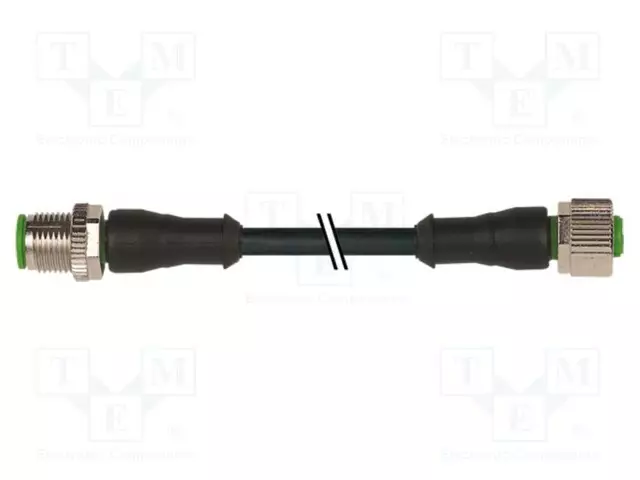 KYTKENTÄKAAPELI - M12 - PIN: 5 - 1M - 4A - 7000 - VÄRI: MUSTA - Teollisuus anturikaapelit - 7000-40041-6250100 - 1