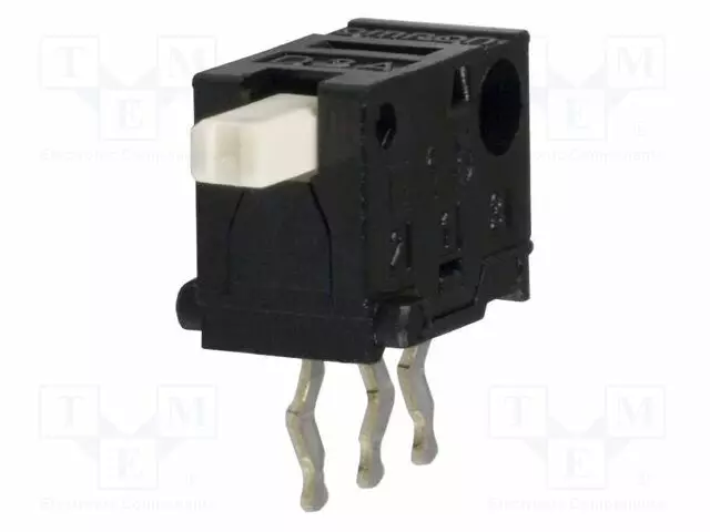 KYTKIN: ANTURI-AS: 2 - SPDT - 0,1A/30VDC - MUSTA - D2A - RUUVATTU,THT - Anturikytkimet - D2A-2120 - 1