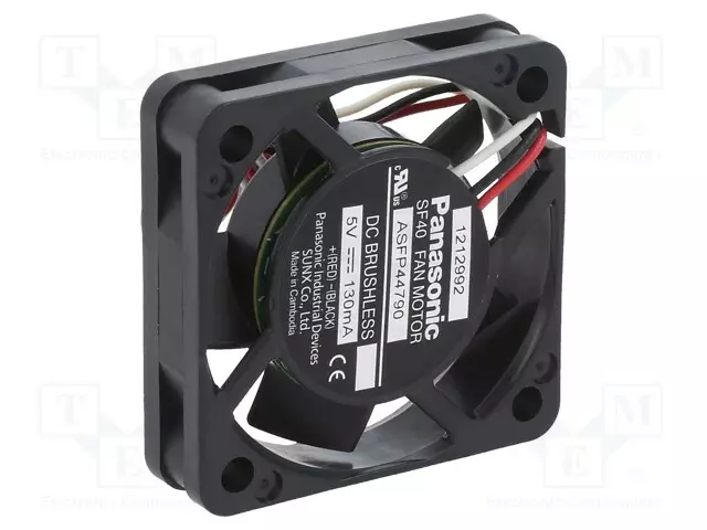 LAITETUULETIN - DC - 5VDC - 40X40X10MM - 8,4M3/H - 21,5DBA - DC 5V tuulettimet - ASFP44790 - 1