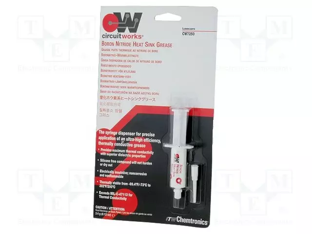 LÄMPÖÄ JOHTAVA TAHNA - VALKOINEN - EI SISÄLLÄ SILIKONIA - 1,85W/MK - Lämpöä johtavat aineet - CH-CW7250 - 1