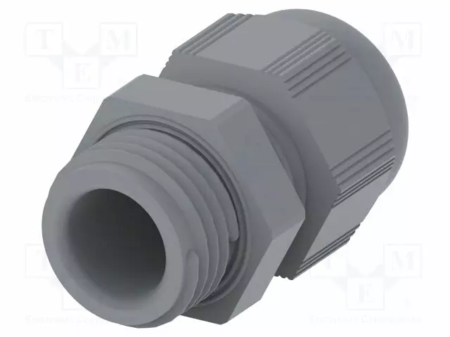 LÄPIVIENTI - ILMAN MUTTERIA - M16 - 1,5 - IP68 - POLYAMIDI - HARMAA - Läpivientikappaleet ja holkkitiivisteet - 1SNG601035R0000 - 1