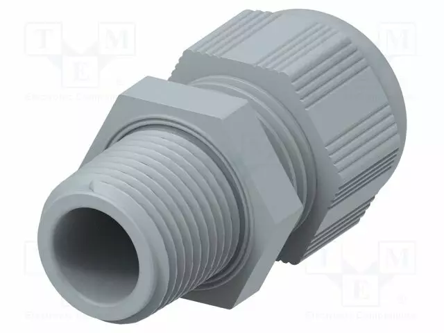 LÄPIVIENTI - ILMAN MUTTERIA - NPT3/8" - IP68 - POLYAMIDI - HARMAA - Läpivientikappaleet ja holkkitiivisteet - 1SNG601152R0000 - 1
