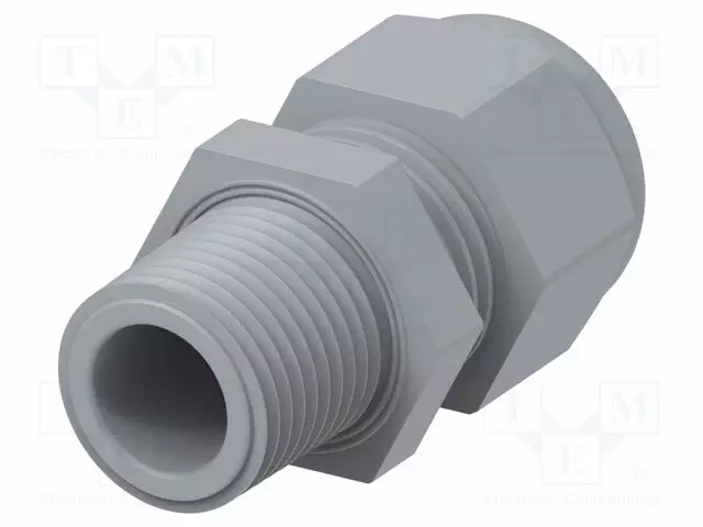 LÄPIVIENTI - ILMAN MUTTERIA - NPT3/8" - IP68 - POLYAMIDI - HARMAA - Läpivientikappaleet ja holkkitiivisteet - 1SNG601155R0000 - 1
