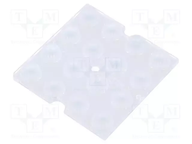 LED-LINSSI - NELIÖMAINEN - PLEXIGLASS PMMA - LÄPINÄKYVÄ - 25° - Linssit LEDeille - C15430 - 1