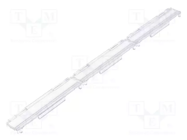 LED-LINSSI - SUORAKULMA- PLEXIGLASS PMMA - LÄPINÄKYVÄ - H: 6,4MM - Linssit LEDeille - C14530 - 1