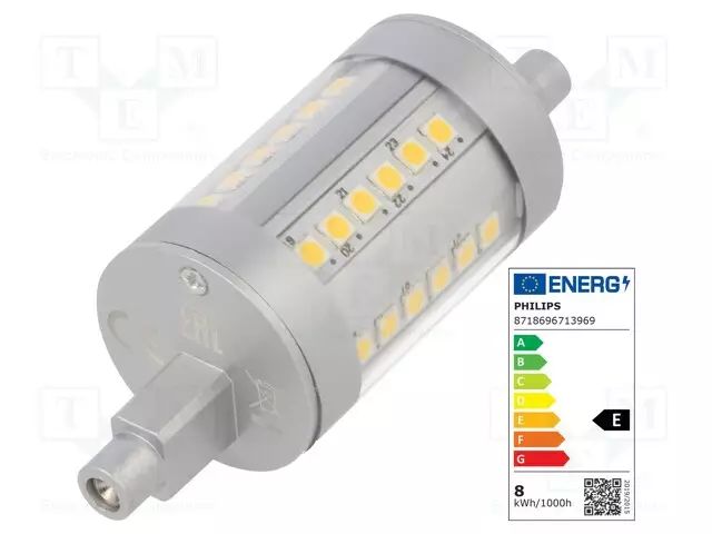 LED LAMPPU - NEUTRAALIVALKOINEN - R7S - 230VAC - 1000LM - P: 7,5W - 4000K - LED lamput - 71396900 - 1