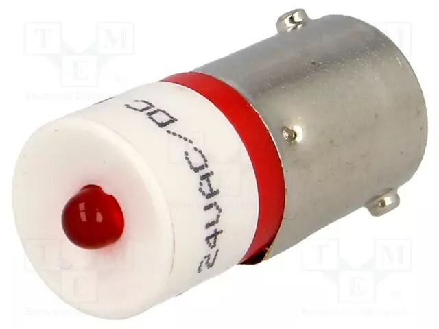 LED LAMPPU - BA9S - PUNAINEN - 24VDC - 24VAC - Merkkivalot ja pienoislamput - 18602350 - 1