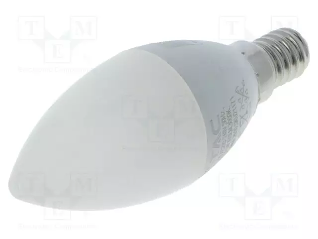 LED LAMPPU - LÄMMIN VALKOINEN - E14 - 220/240VAC - 470LM - P: 4,5W - 180° - LED lamput - 3800157698610 - 1