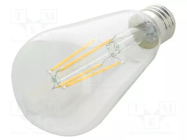 LED LAMPPU - LÄMMIN VALKOINEN - E27 - 230VAC - 806LM - 7W - 270° - 2700K - LED lamput - 4711112386970 - 1