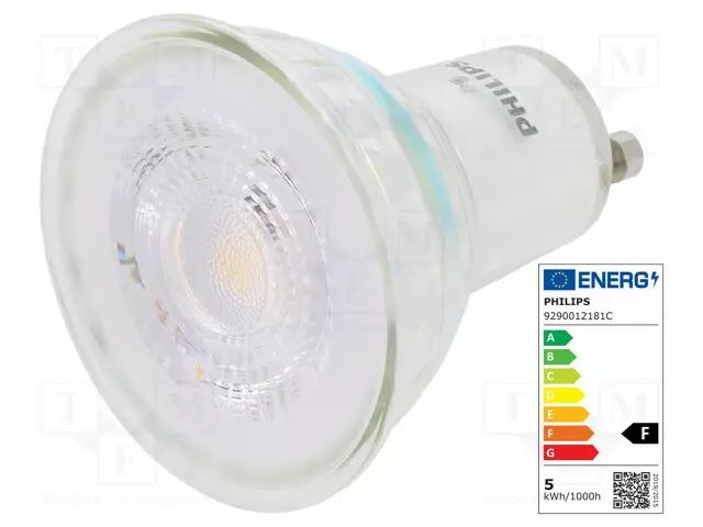 LED LAMPPU - LÄMMIN VALKOINEN - GU10 - 230VAC - 370LM - P: 4,6W - 36° - LED lamput - 72837600 - 1