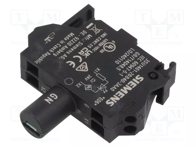 LED MERKKIVALORUNKO - 22MM - 3SU1.5 - VALAISTUS: LED - TAKAPUOLI- - Taulukytkimien lisävarusteet - 3SU1401-2BB40-3AA0 - 1