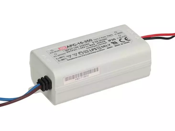 LED TEHOLÄHDE VAKIOVIRTA - 350 mA - 16 W - LED teholähteet - APC-16-350 - 1