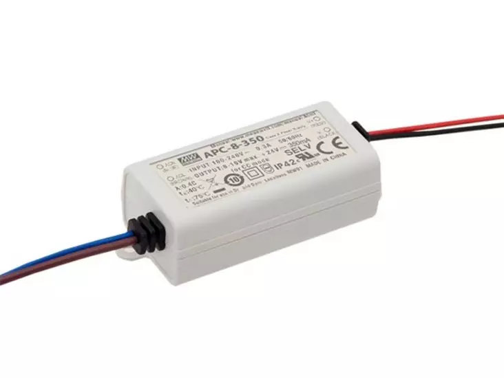 LED TEHOLÄHDE VAKIOVIRTA - 350 mA - 8.05 W - LED teholähteet - APC-8-350 - 1