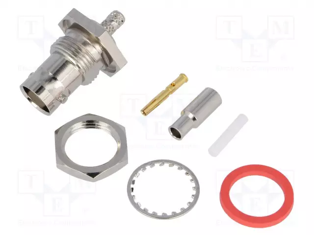 LIITIN: BNC - N LIITINAARAS - SUORA - 50OHM - PURISTUS - PANEELIASENNETTAVA - BNC liittimet - B6421E1ND3G550 - 1