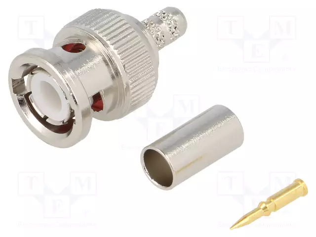 LIITIN: BNC - PISTOKE - UROS - SUORA - 50OHM - PURISTETTAVA - POM - BNC liittimet - B1121A1ND3G150 - 1