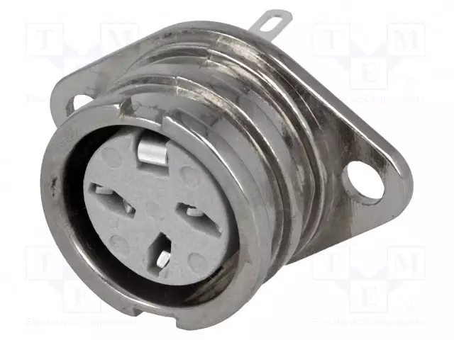 LIITIN: DIN - N LIITINAARAS - PIN: 3 - 180° - JUOTETTAVA - 34V - 2A - DIN liittimet - 593-0300 - 1