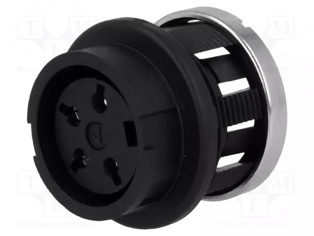 LIITIN: DIN - N LIITINAARAS - C091B - PIN: 4 - 240° - JUOTETTAVA - DIN liittimet - C091-3327-000 - 1