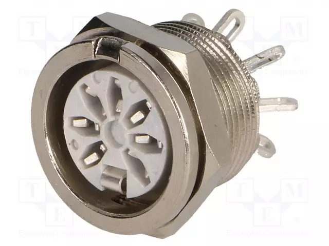 LIITIN: DIN - N LIITINAARAS - PIN: 7 - 270° - PANEELIASENNETTAVA,RUUVATTU - DIN liittimet - 650-0700 - 1