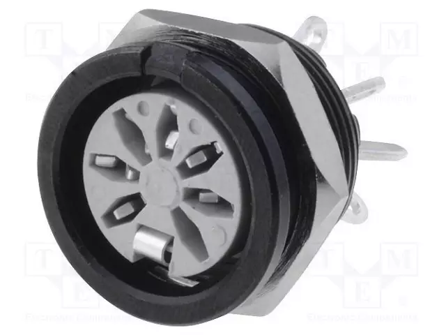 LIITIN: DIN - N LIITINAARAS - PIN: 7 - 270° - PANEELIASENNETTAVA,RUUVATTU - DIN liittimet - 651-0700 - 1